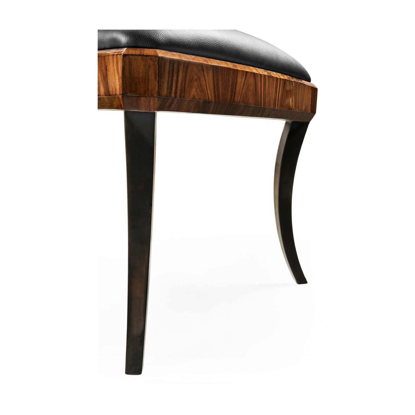 Full Back Art Deco High Lustre Santos Dining Side Chair