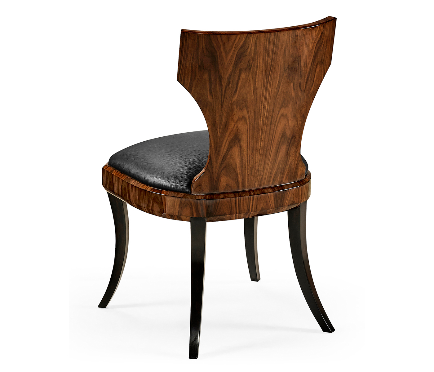Full Back Art Deco High Lustre Santos Dining Side Chair