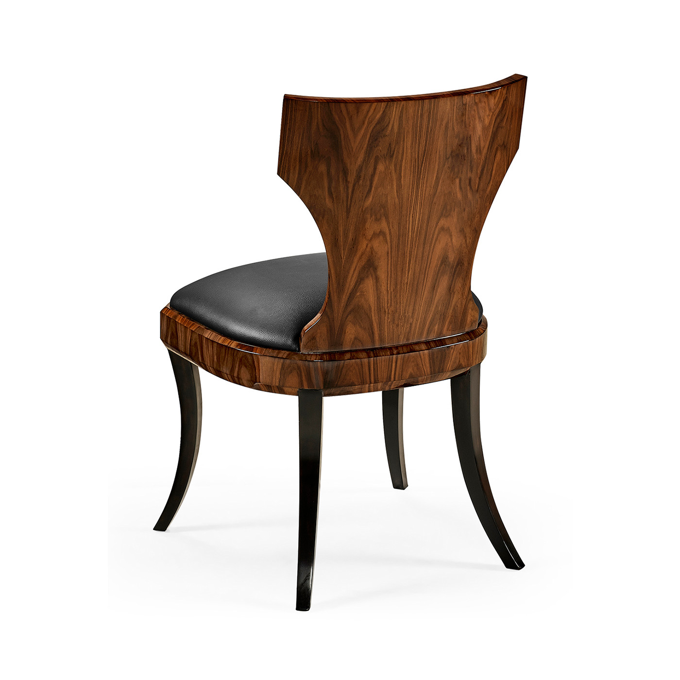 Full Back Art Deco High Lustre Santos Dining Side Chair