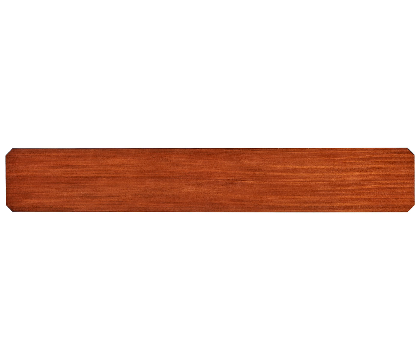 Country living style narrow walnut console