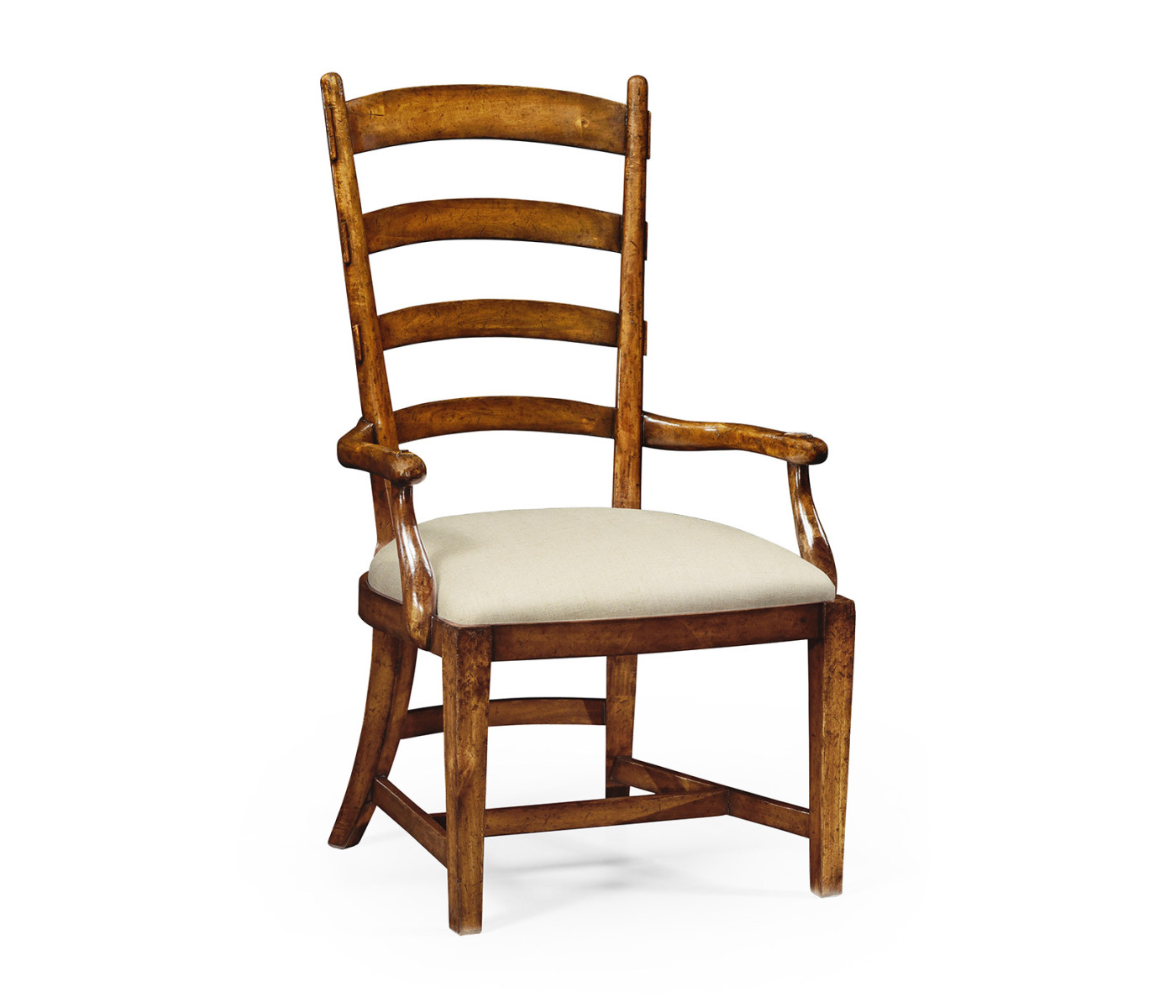 Country Walnut Fireside Arm Chair