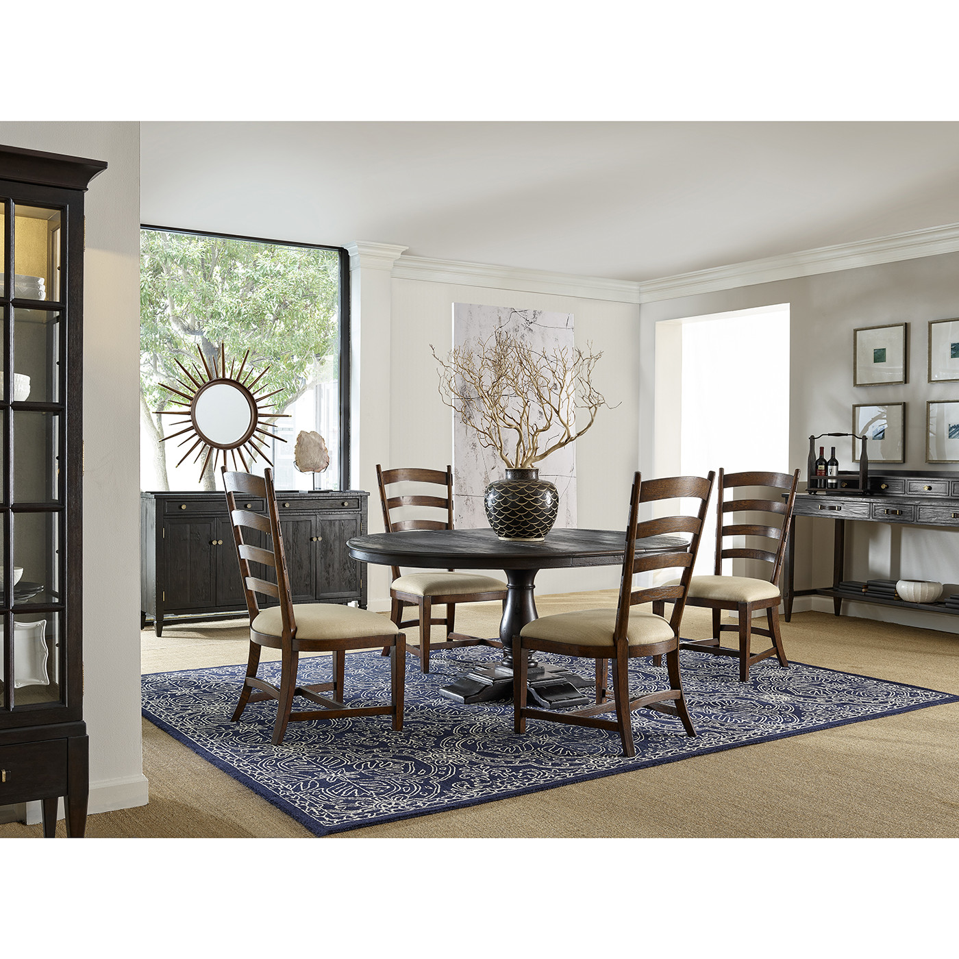 Sherwood Grey Oak Fireside Side Chair