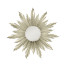 Small silver sunburst mirror