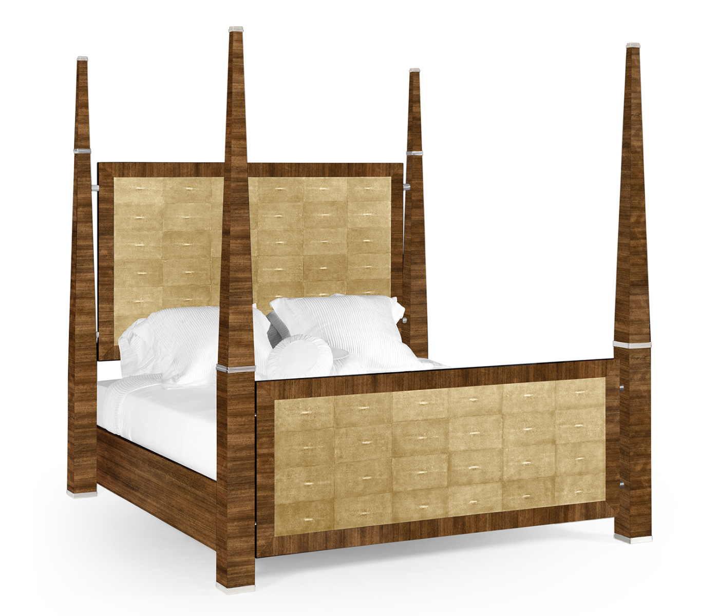 Ivory Shagreen Cali King Bed