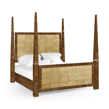 Ivory Shagreen UK King Bed