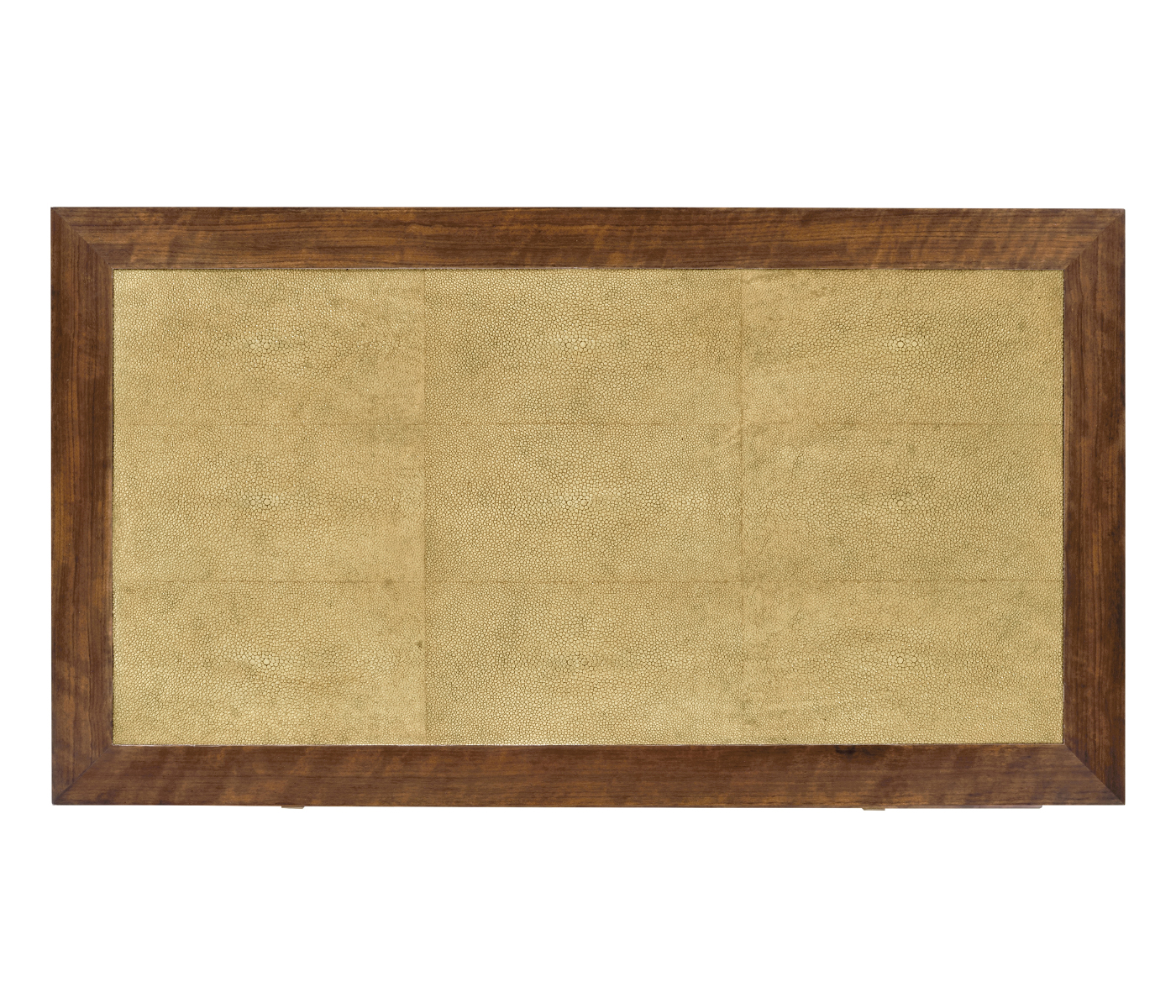 Ivory Shagreen Chest of Drawers with Brass