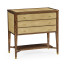 Ivory Shagreen Chest of Drawers with Brass