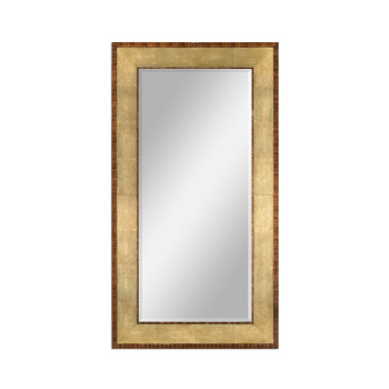 Faux Ivory Shagreen Floor Mirror