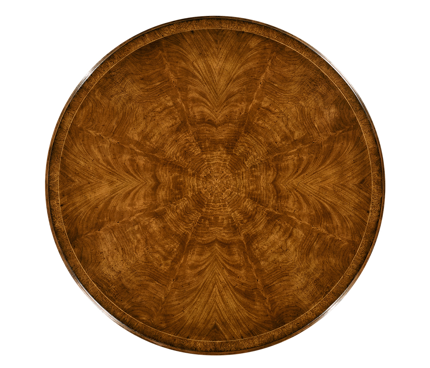 Biedermeier Style Crotch Walnut Centre/ Library Table