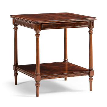 Victorian style walnut coffee table LDS Grand JunctionTemple