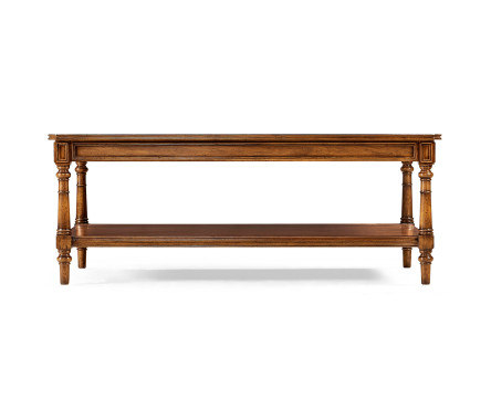 Victorian style walnut coffee table