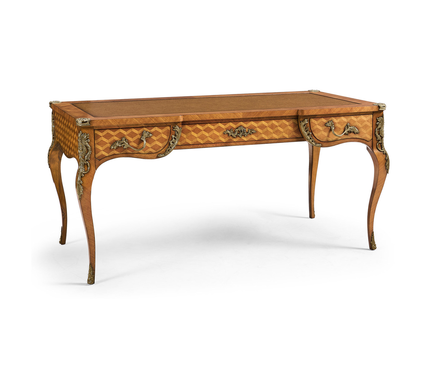 Satinwood & Marquetry Bureau Plat