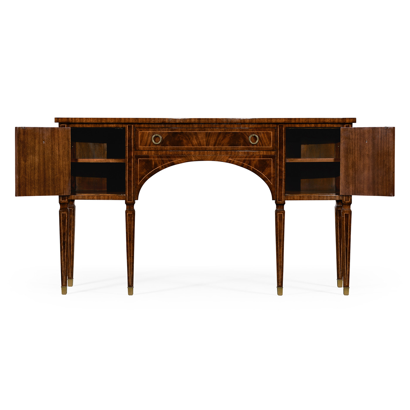 Regency Mahogany Bow Front Sideboard