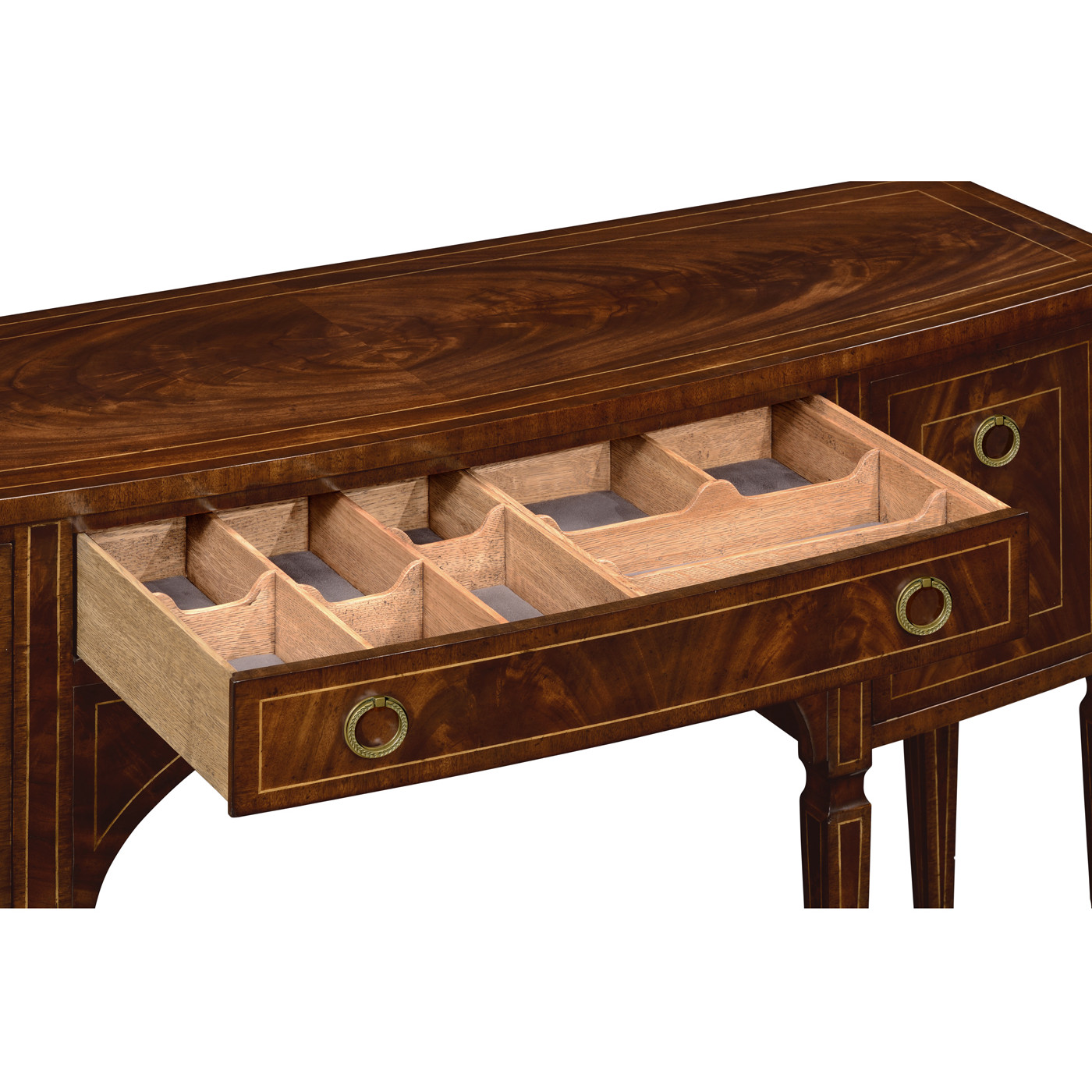 Regency Mahogany Bow Front Sideboard