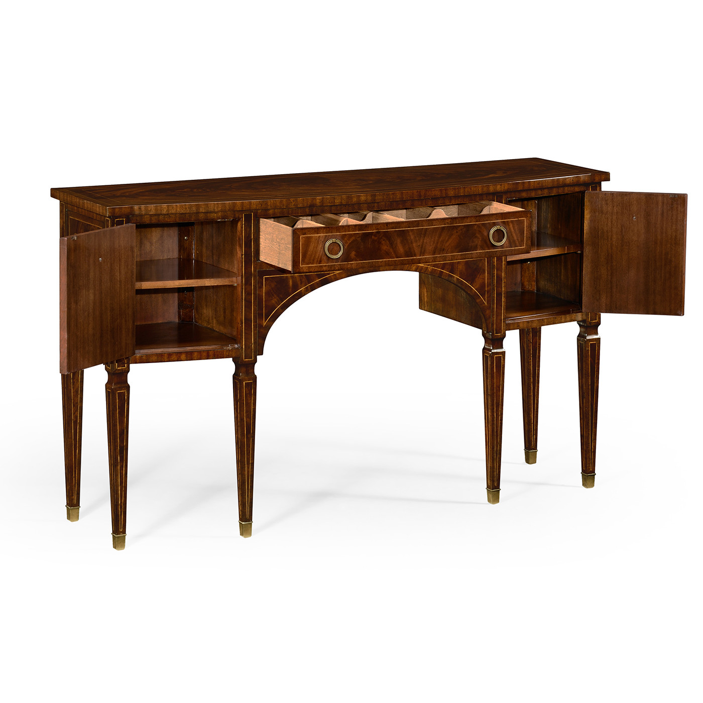 Regency Mahogany Bow Front Sideboard