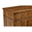 Empire style walnut three drawer chest
