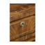 Empire style walnut three drawer chest