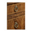 Empire style walnut three drawer chest