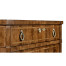 Empire style walnut three drawer chest