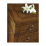 Empire style walnut three drawer chest