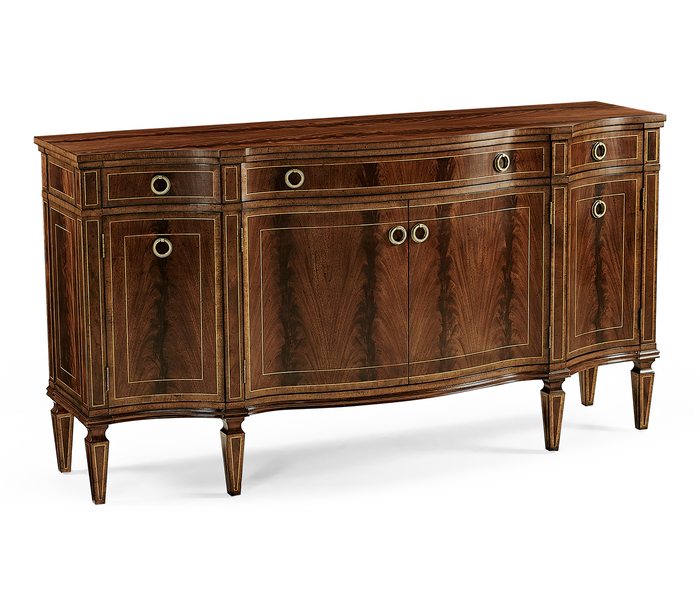 Buckingham Serpentine Mahogany Sideboard