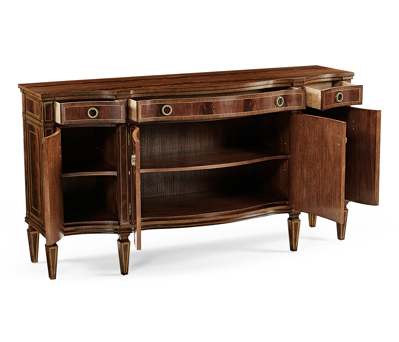 Buckingham Serpentine Mahogany Sideboard