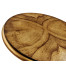 Argentinian walnut veneered circular lamp table