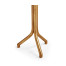 Argentinian walnut veneered circular lamp table