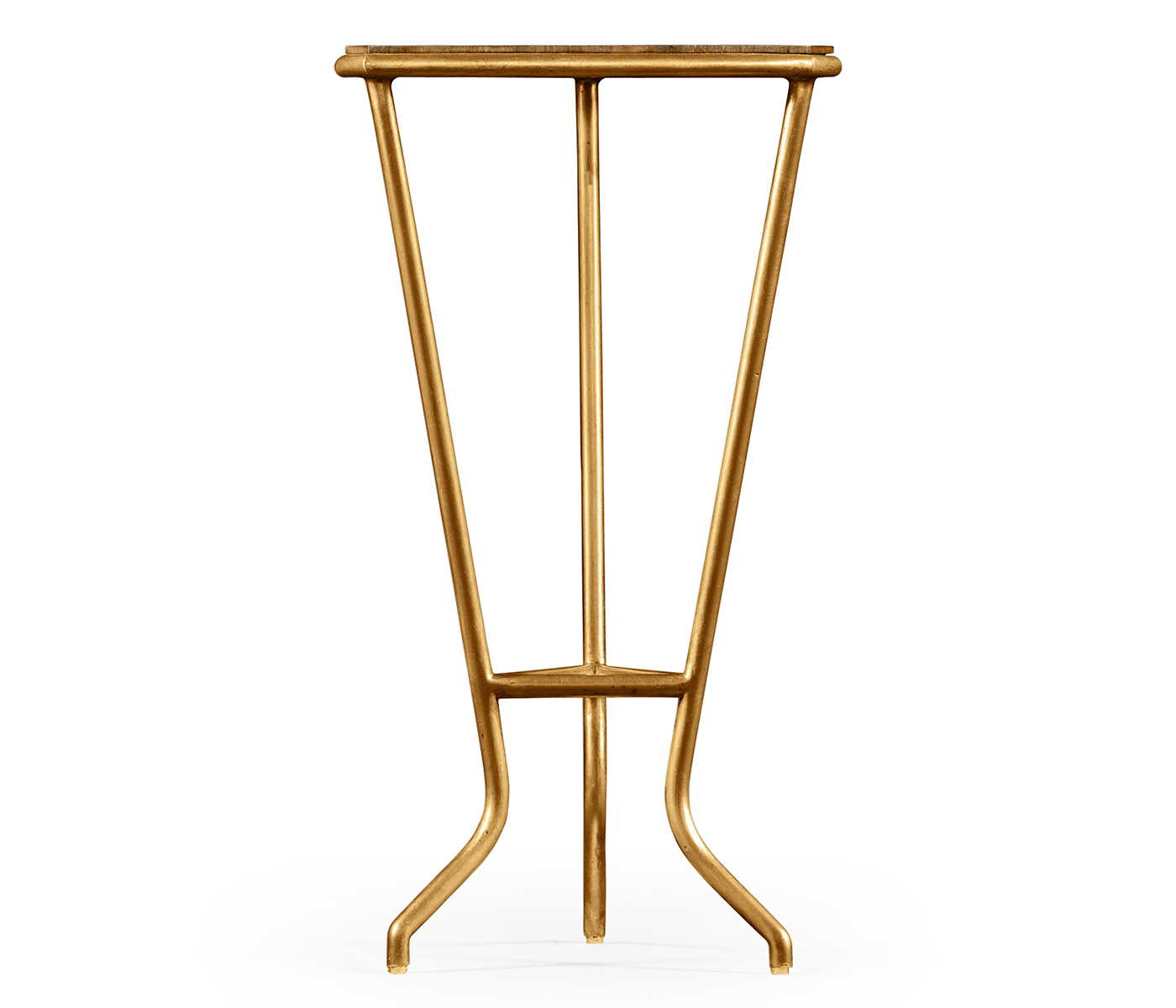 Argentinian walnut veneered triangle lamp table