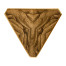 Argentinian walnut veneered triangle lamp table