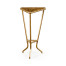 Argentinian walnut veneered triangle lamp table
