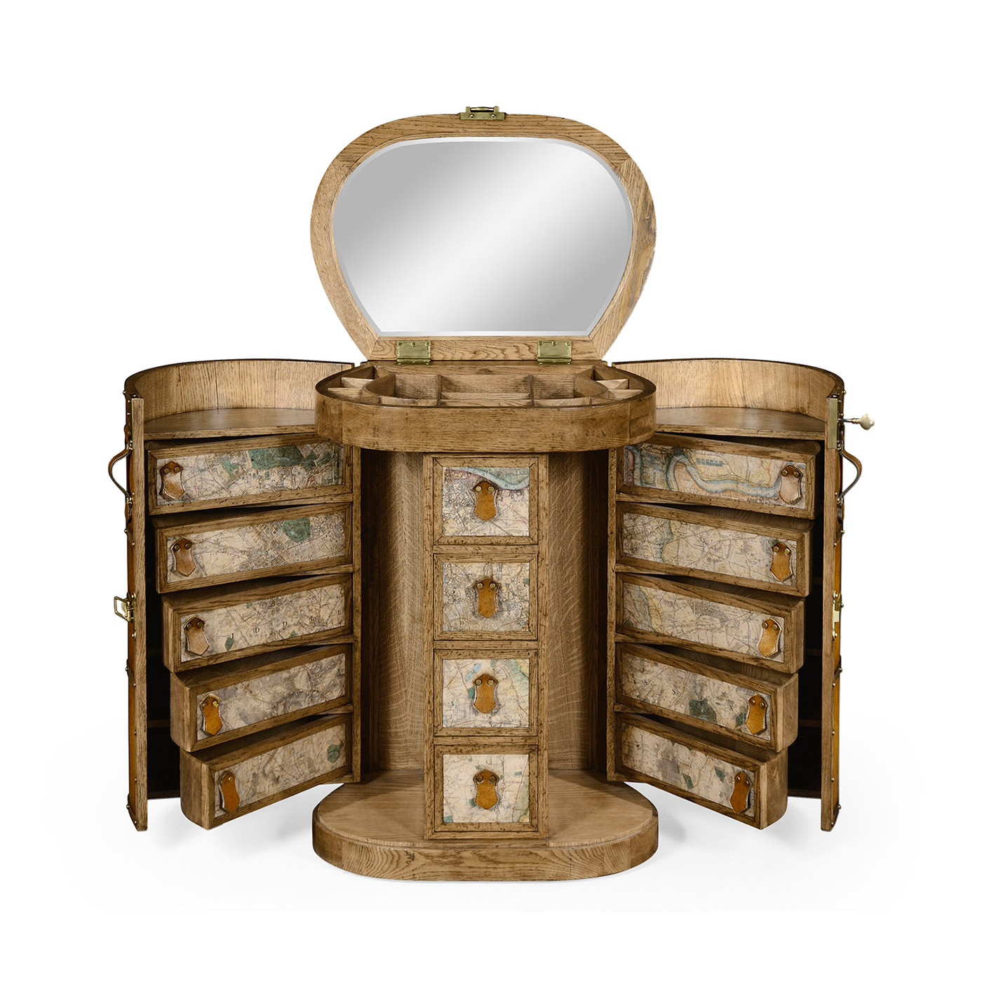 Travel Trunk Style Metamorphic Dressing Table