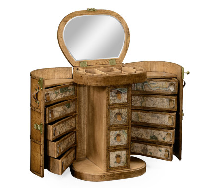 Travel Trunk Style Metamorphic Dressing Table