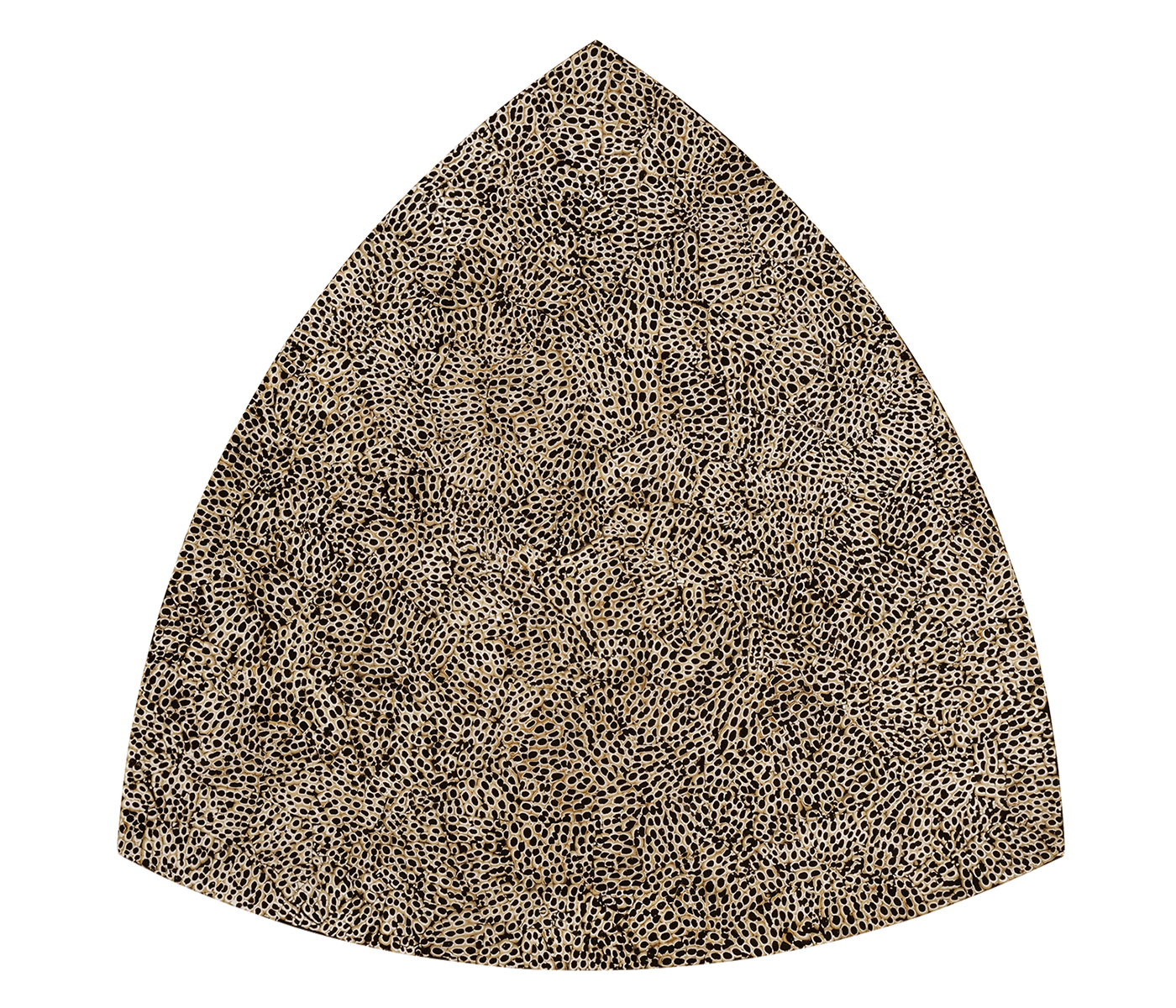 Black Snakeskin triangular coffee table