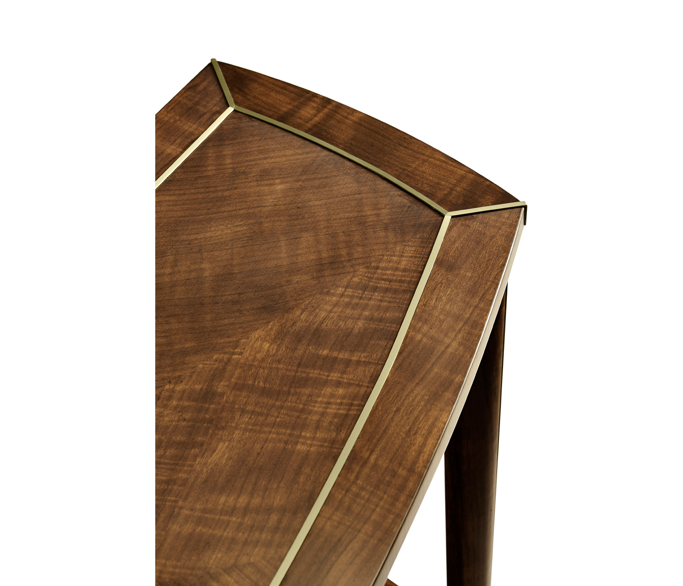 Hyedua and Brass Curved Console