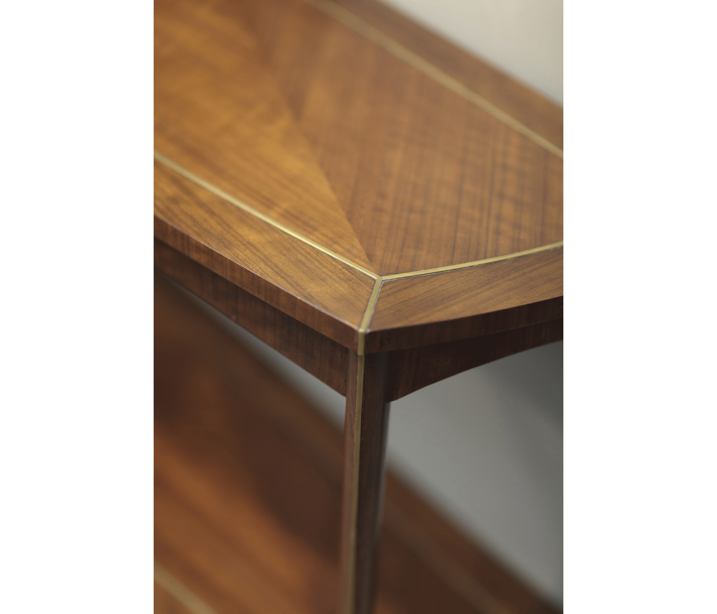 Hyedua and Brass Curved Console