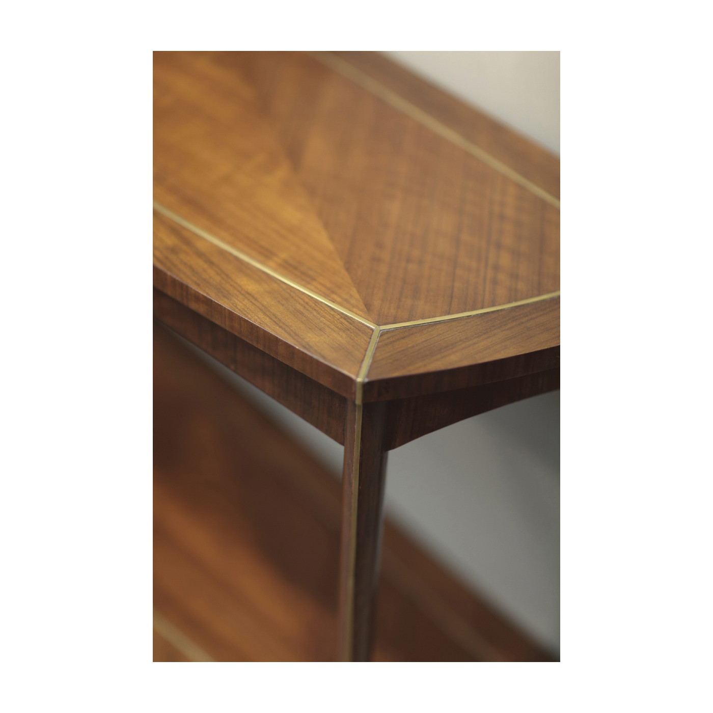 Hyedua and Brass Curved Console