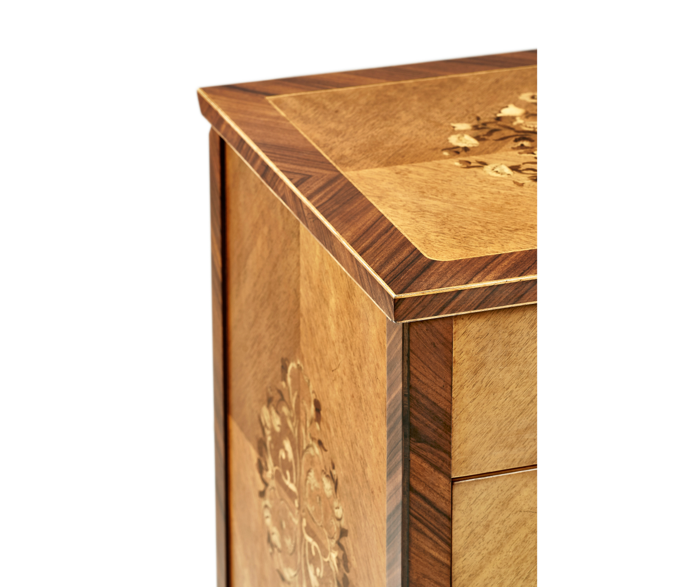 Light Satinwood Collectors Cabinet