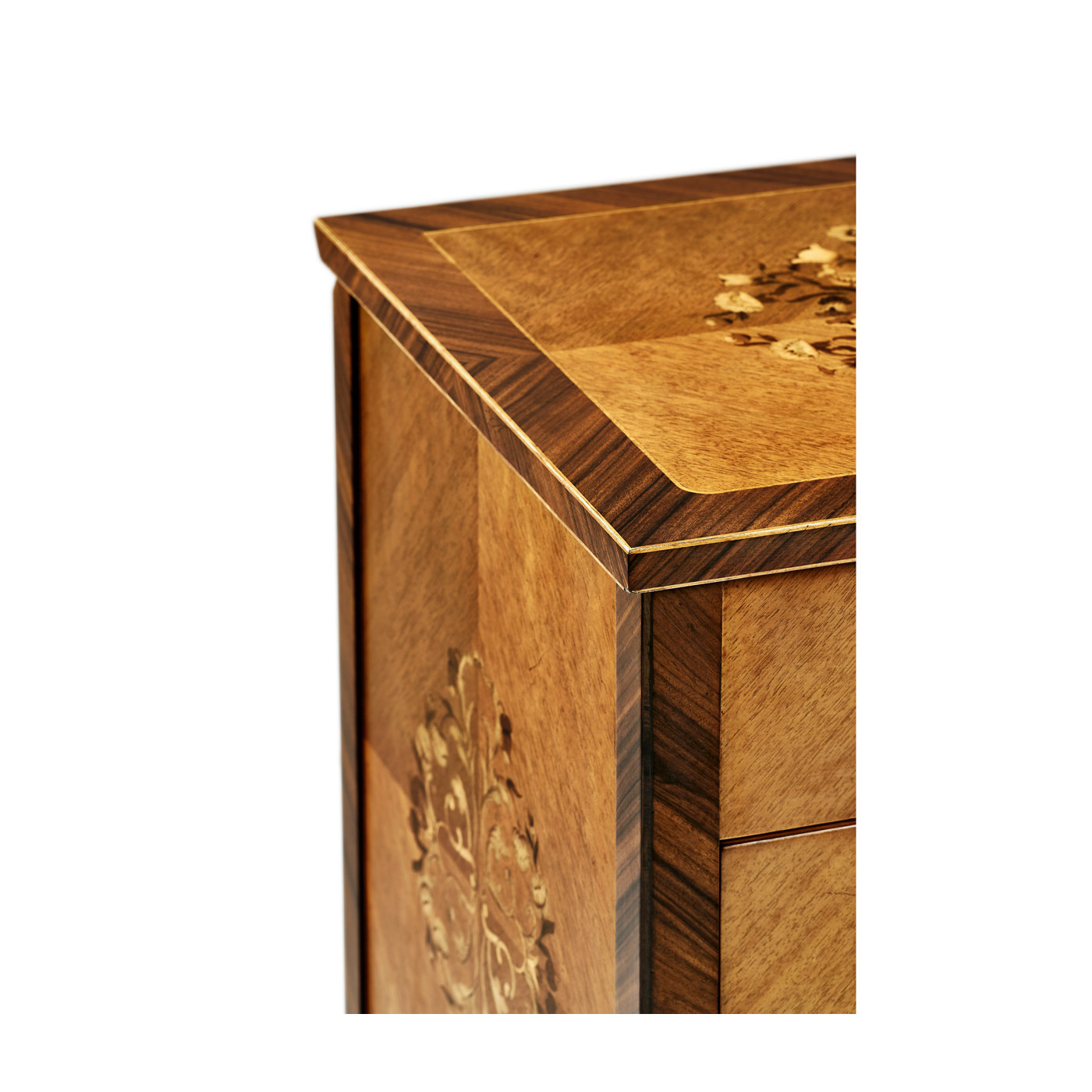 Light Satinwood Collectors Cabinet