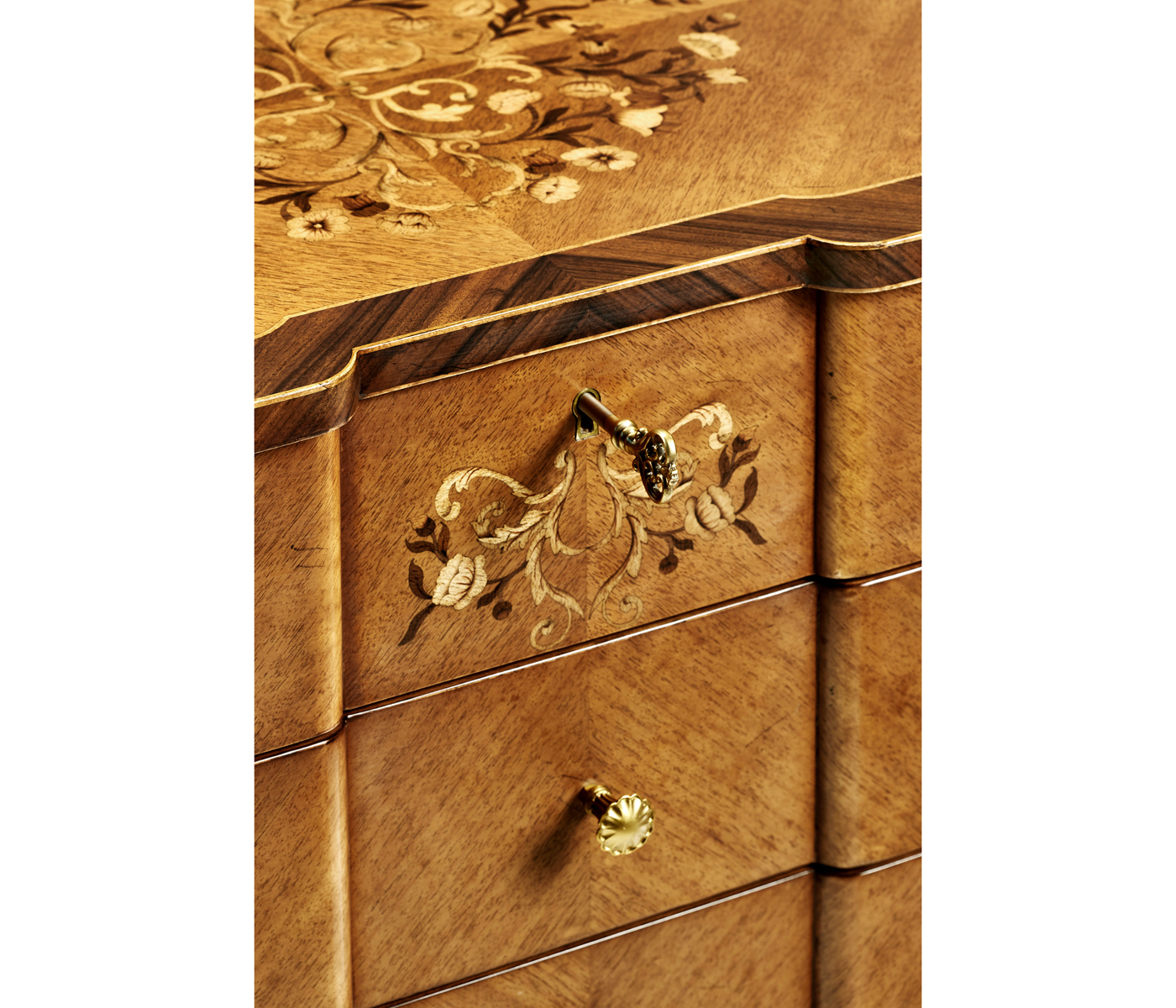 Light Satinwood Collectors Cabinet