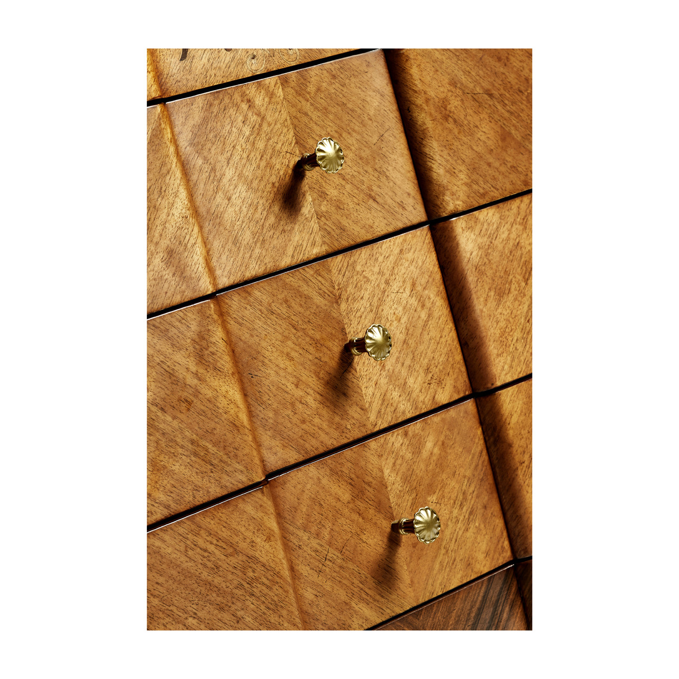 Light Satinwood Collectors Cabinet