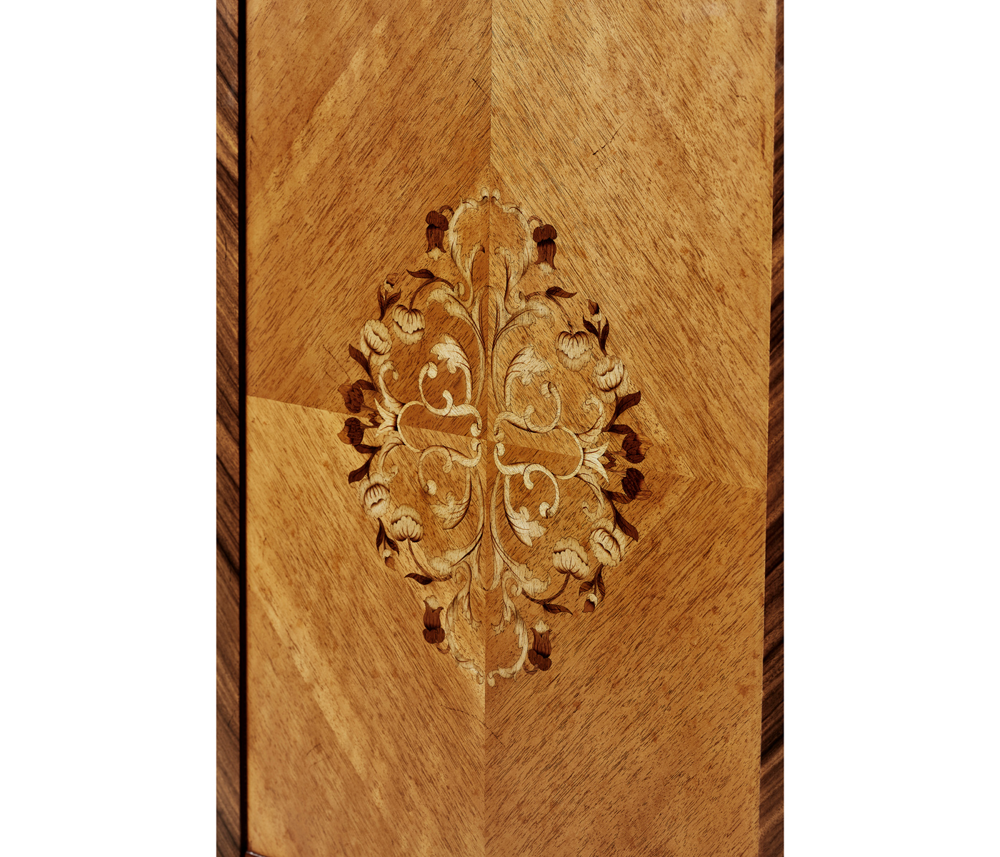 Light Satinwood Collectors Cabinet