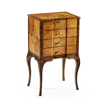 Light Satinwood Collectors Cabinet
