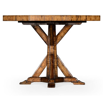 Country living style walnut octagonal centre or dining table