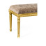 Louis XV style benchl (Gold leaf/Velvet Truffle)
