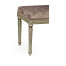 Louis XV style bench (Silver Leaf/Velvet Truffle)