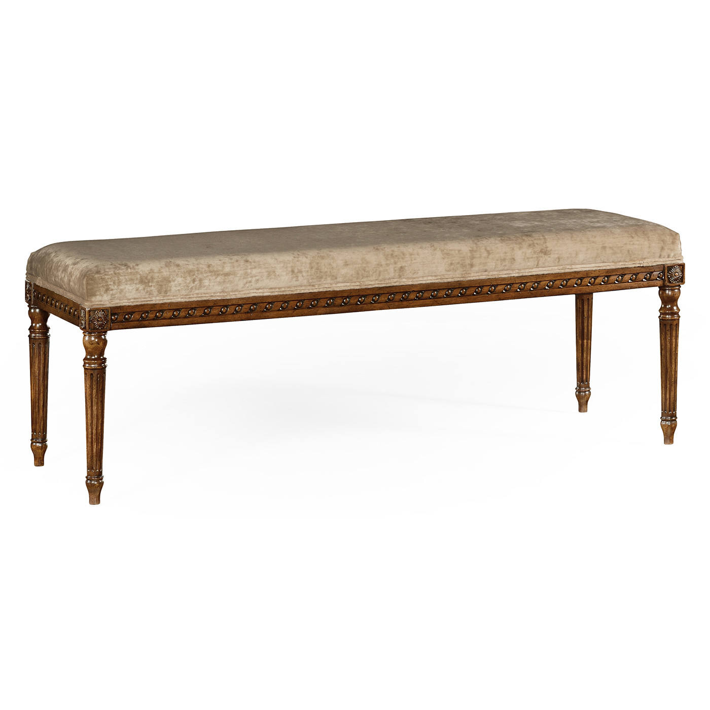 Louis XV style benchl (Walnut/Velvet Calico)