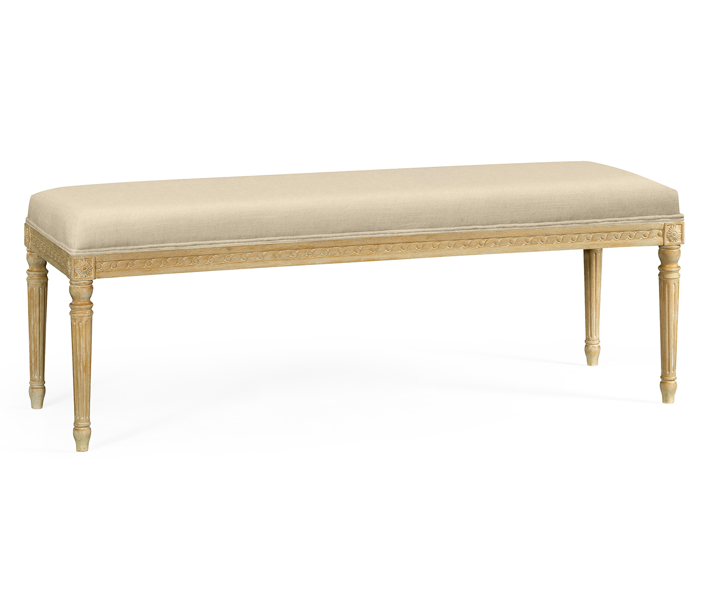 Louis XV style bench (Limed Tulip Wood/COM)