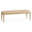 Louis XV style bench (Limed Tulip Wood/Velvet Calico)