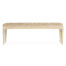 Louis XV style bench (Limed Tulip Wood/Velvet Calico)